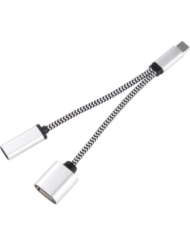 Adaptador USB C OTG SMAYS con Carga para Chromecast y Móviles