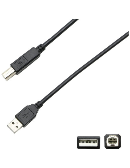 Cable USB 2.0 A a B 3m Storel para Impresoras Epson Cable USB 2.0 A a B 3m Storel para Impresoras Epson