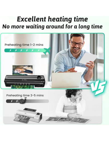 Máquina Laminadora A4 MAXDONE 9 Pulgadas 0.74 kg Doble Modo