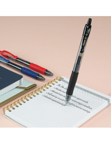 Bolígrafos de Gel Pilot G2, Paquete de 15 Colores Variados 0.7mm