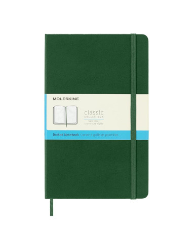 Cuaderno Moleskine Clásico Grande Tapa Dura Verde 240 Páginas