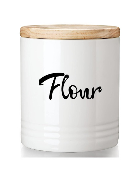 Contenedor de Almacenamiento de Comida LEETOYI Porcelana Blanco 11.4 cm Contenedor de Almacenamiento de Comida LEETOYI Porcelana Blanco 11.4 cm