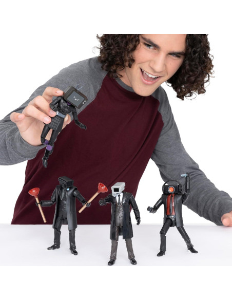 Figuras Coleccionables Deluxe Skibidi Toilet - Paquete de 4 Figuras Coleccionables Deluxe Skibidi Toilet - Paquete de 4