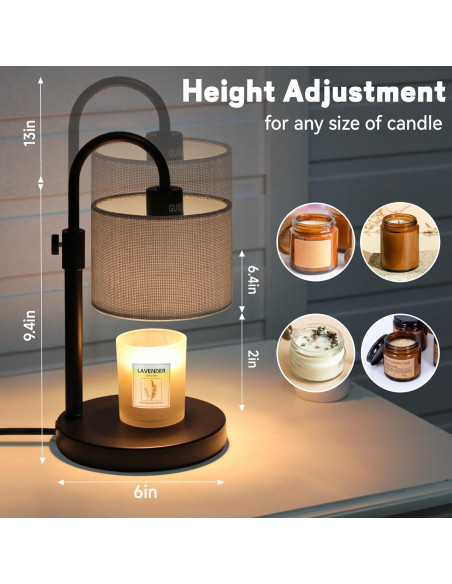 Lámpara Calentadora de Velas FINCMY LED-10 Regulable con Temporizador Lámpara Calentadora de Velas FINCMY LED-10 Regulable con Temporizador