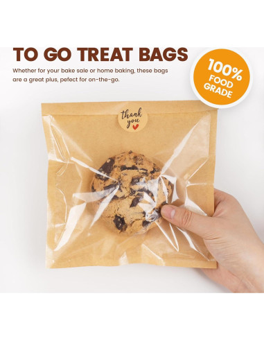 Paquete de 200 bolsas de pan Foranda 18x19 cm sellables