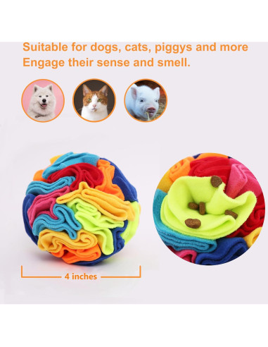 Pelota Snuffle para Perros Pequeños Ablechien - Juguete Interactivo