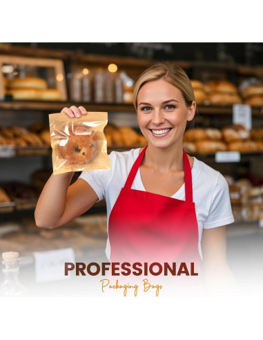 Paquete de 200 bolsas de pan Foranda 18x19 cm sellables