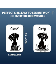 Imán Doble Cara Limpio Sucio Gosknor para Lavavajillas 8.9x5.7cm 2