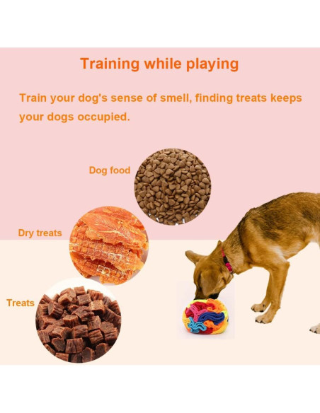 Pelota Snuffle para Perros Pequeños Ablechien - Juguete Interactivo Pelota Snuffle para Perros Pequeños Ablechien - Juguete Interactivo