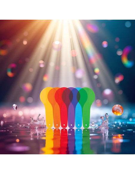 6 Paletas de Color Transparentes Junfamilee para Educación Artística 6 Paletas de Color Transparentes Junfamilee para Educación Artística
