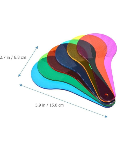 6 Paletas de Color Transparentes Junfamilee para Educación Artística 6 Paletas de Color Transparentes Junfamilee para Educación Artística