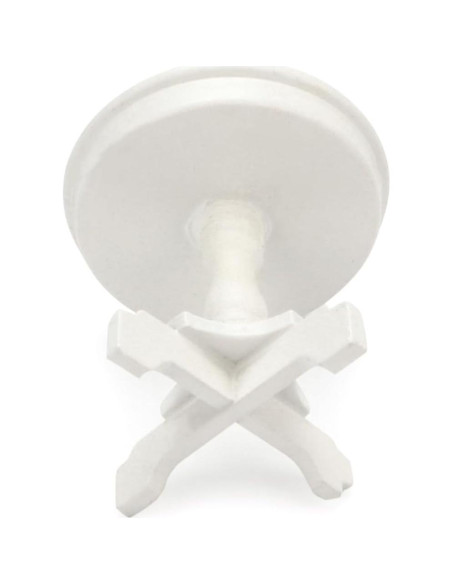 Mesa de Té Miniatura Cutemini 1:12 Madera Blanca 5x5.5 cm Mesa de Té Miniatura Cutemini 1:12 Madera Blanca 5x5.5 cm