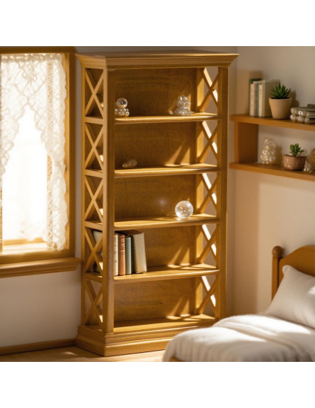 Estantería Miniatura LOGOFUN 1:12 Madera 15.24x7.62 cm Estantería Miniatura LOGOFUN 1:12 Madera 15.24x7.62 cm