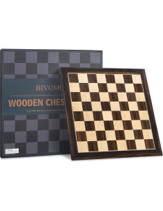 Tablero de Ajedrez de Madera BIVOMON 54 cm Profesional 2