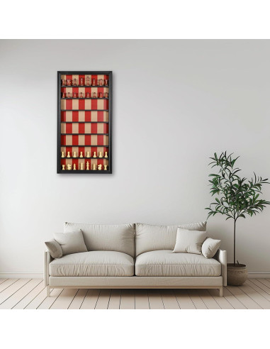 Juego de Ajedrez de Madera Vertical Wahartoly 72.4x39.1cm