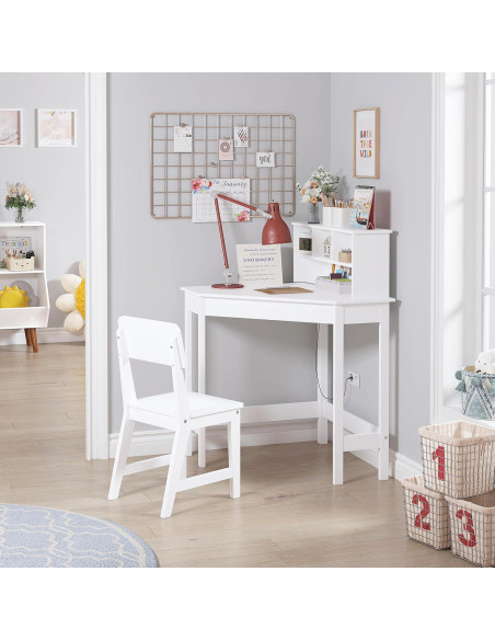 Escritorio y Silla para Niños UTEX, Mesa de Estudio Esquina con Almacenamiento Escritorio y Silla para Niños UTEX, Mesa de Estudio Esquina con Almacenamiento