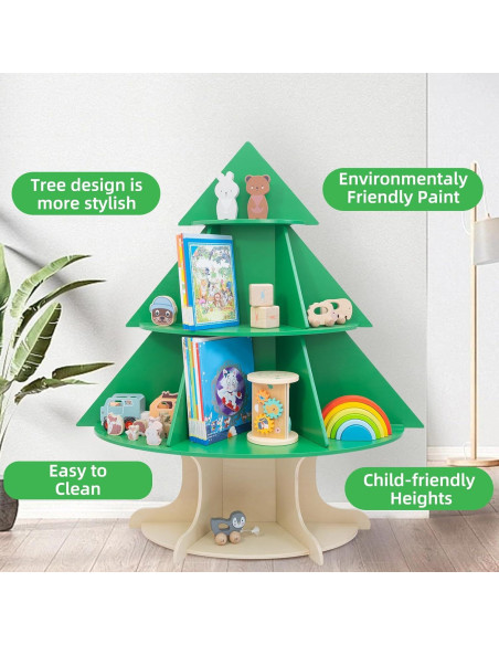 Estantería Infantil WOOD CITY en Forma de Árbol, 4 Niveles Estantería Infantil WOOD CITY en Forma de Árbol, 4 Niveles