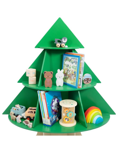 Estantería Infantil WOOD CITY en Forma de Árbol, 4 Niveles