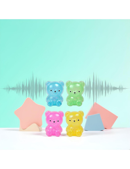 Conjunto 4 Juguetes Sensoriales Oso Colorido ZGLUZP 5.6cm Conjunto 4 Juguetes Sensoriales Oso Colorido ZGLUZP 5.6cm