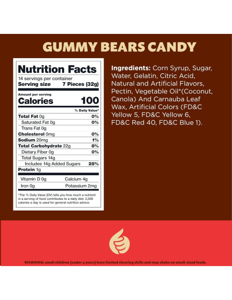 Caramelos Gummi Bears ILIKE! 0.45 kg Sabores Frutas Variadas Caramelos Gummi Bears ILIKE! 0.45 kg Sabores Frutas Variadas