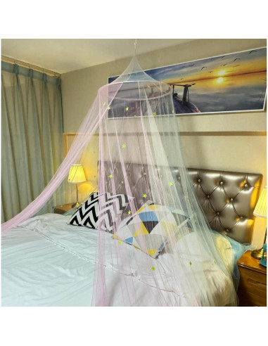 Dosel de Cama Princesa LionLively con Estrellas Brillantes 240cm