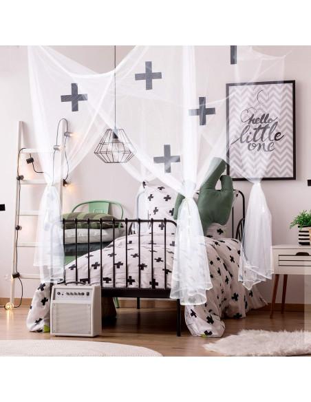 Cortina Mosquitera de Cama Tatuo 210x190x240 cm Blanca Cortina Mosquitera de Cama Tatuo 210x190x240 cm Blanca