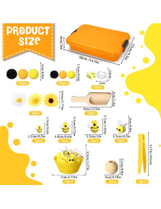 Caja Sensorial de Abeja Seenelling 38x25x8.5cm Juguete Educativo 2