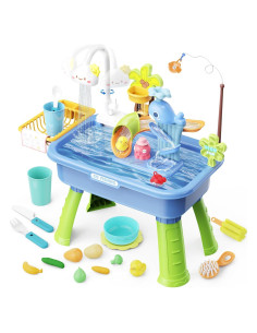 Mesa de Agua para Niños 50.8x25.4 cm Azul - Fábrica de Juguetes