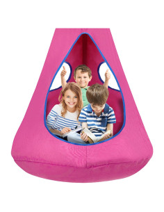 Silla de Columpio para Niños SUCHDECO Rosa 110.5 cm D x 132.1 cm H