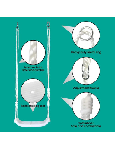 Columpio LED ajustable OMNISAFE para niños 3 años+