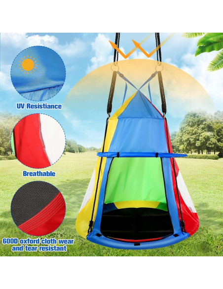Columpio de Plato Colgante Liliful 99 cm para Niños - 272 kg Columpio de Plato Colgante Liliful 99 cm para Niños - 272 kg