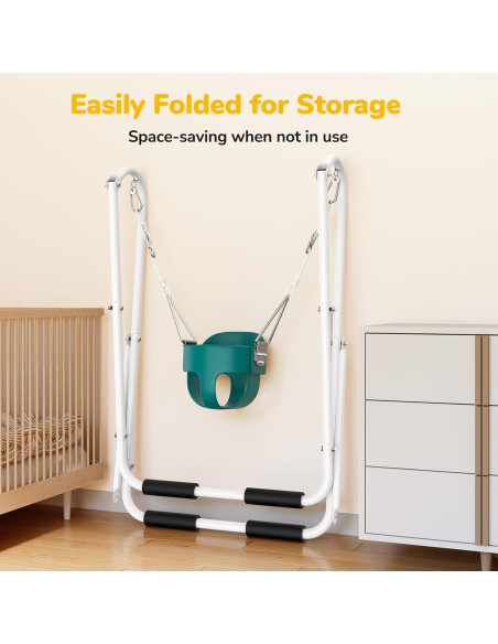 Columpio Plegable para Niños Hapfan - Soporte Metalico 9kg Columpio Plegable para Niños Hapfan - Soporte Metalico 9kg