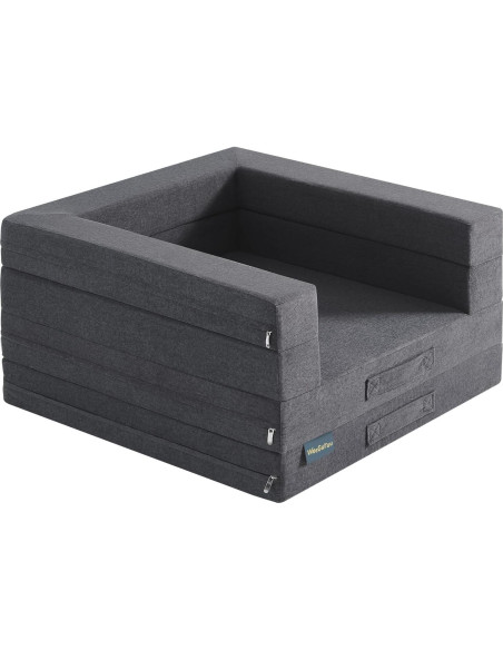 Cama de viaje para niños WeeGuruu 3 en 1 gris, espuma alta densidad Cama de viaje para niños WeeGuruu 3 en 1 gris, espuma alta densidad