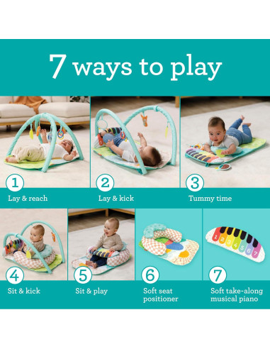 Gimnasio de Actividad Musical Infantino Kick 'n Keys 7-en-1
