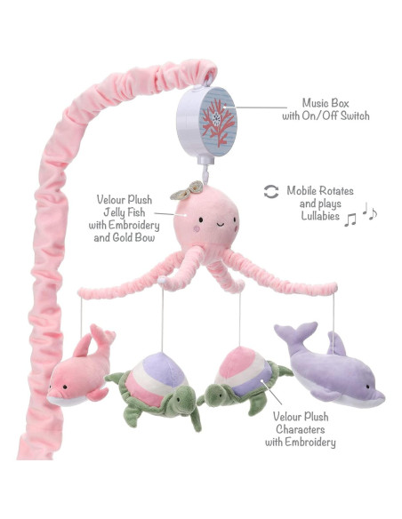 Móvil Musical para Cuna Lambs & Ivy Sueños Marinos Móvil Musical para Cuna Lambs & Ivy Sueños Marinos