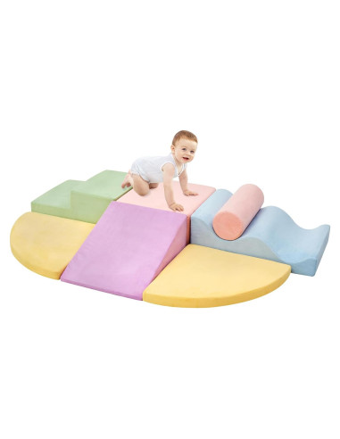 Juguetes de Escalada QUCHI 7 Piezas Bloques de Espuma 30x19cm