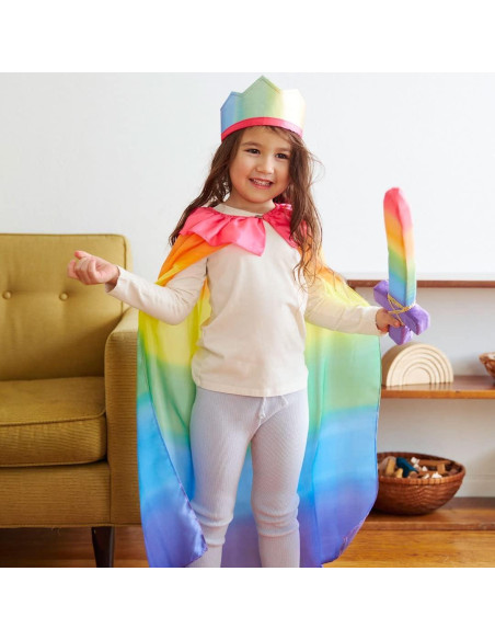 Capa Arcoíris Sarah's Silks para Niños 3 a 8 Años - Seda Pura Capa Arcoíris Sarah's Silks para Niños 3 a 8 Años - Seda Pura