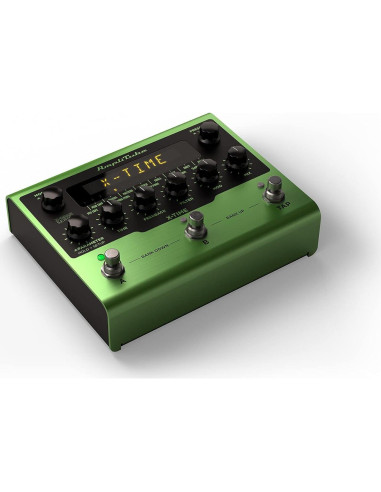 Pedal de Delay AmpliTube X-TIME 16 Efectos 9V Verde