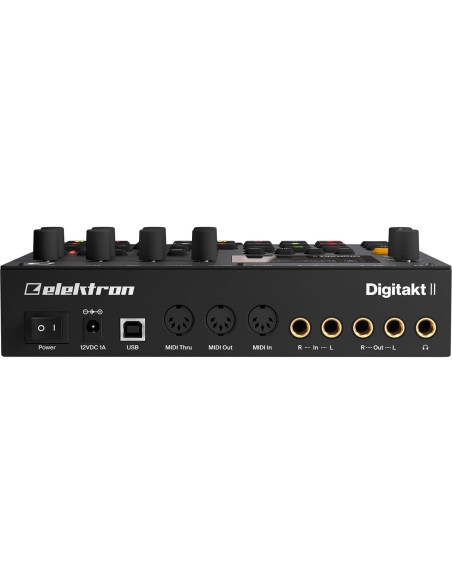 Muestreador Elektron Digitakt II 16 Pistas Estéreo Negro Muestreador Elektron Digitakt II 16 Pistas Estéreo Negro