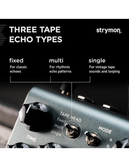 Pedal de Eco Strymon El Capistan V2 dTape 9V Gris Pedal de Eco Strymon El Capistan V2 dTape 9V Gris