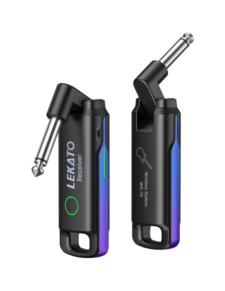 Sistema Inalámbrico de Guitarra LEKATO UHF Recargable Azul Sistema Inalámbrico de Guitarra LEKATO UHF Recargable Azul
