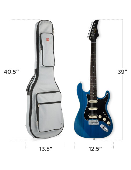 Kit de guitarra eléctrica HSS Best Choice con amplificador y accesorios Kit de guitarra eléctrica HSS Best Choice con amplificador y accesorios