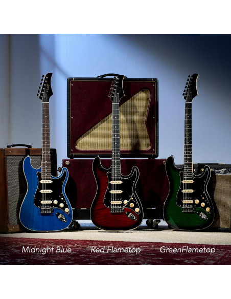 Kit de guitarra eléctrica HSS Best Choice con amplificador y accesorios Kit de guitarra eléctrica HSS Best Choice con amplificador y accesorios