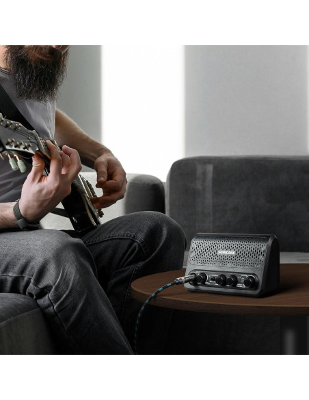 Amplificador de Guitarra Portátil Sonicake QAM-10 10W Bluetooth Amplificador de Guitarra Portátil Sonicake QAM-10 10W Bluetooth