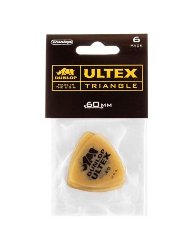 Puas de guitarra Dunlop Ultex 0.60mm - Paquete de 6