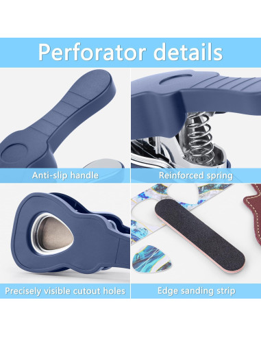 Kit de Perforación de Púas de Guitarra ArtAt - 15 Tiras Variadas