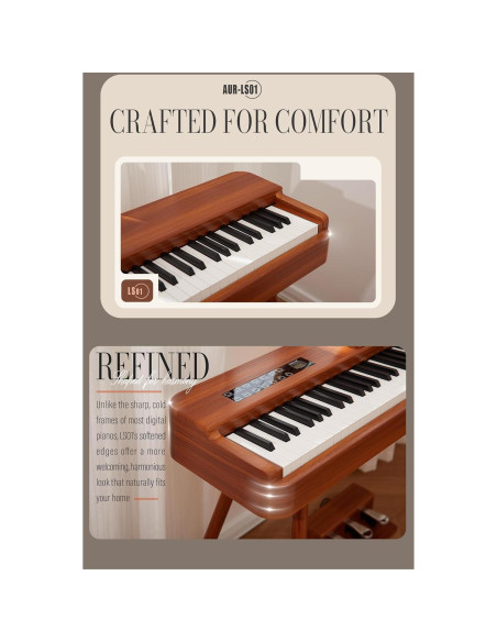 Piano Digital AKLOT AUR-LS01 88 Teclas con Pantalla Táctil Piano Digital AKLOT AUR-LS01 88 Teclas con Pantalla Táctil