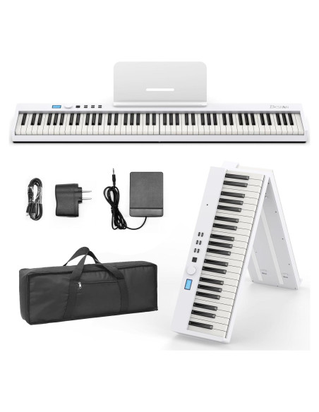 Piano Digital Plegable BESFAN PJ88C 88 Teclas Semi-Pesadas Piano Digital Plegable BESFAN PJ88C 88 Teclas Semi-Pesadas