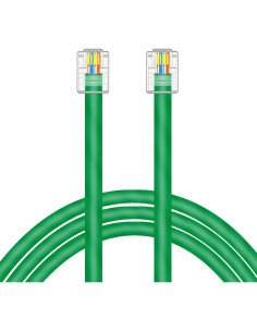 Cable RJ11 DSL 0.91m NECABLES CAT5E Alta Velocidad Verde 2