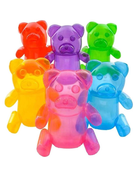 Osos de Goma Inflables Zugar Land 61 cm Multicolor Decoración Fiesta Osos de Goma Inflables Zugar Land 61 cm Multicolor Decoración Fiesta